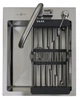 Мойка из нержавеющей стали AQUAMILL 4050 + смеситель GRAND + дозатор + решетка - изображение 1