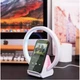 Беспроводное зарядное устройство-ночник WIWU Wi-W021 2в1 колонка с LED подсветкой подключение USB MagSafe - изображение 5