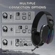 Геймерська бездротова (Bluetooth + 2,4G) гарнітура Attack Shark L90 RGB, 7.1 PC/PS4/PS5/Switch/Xbox (вага 215 гр) Black/ЧОРНІ (L90B) - изображение 9