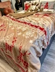 Двойной Плед новогодний Евро Велюр 200х220 Коричневый - изображение 4