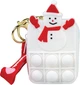 Гаманець Christmas Centrum 80277 силіконовий Сніговик pop-it (2000998484262) - зображення 1