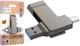 USB Флеш накопитель Hoco UD15 Clever USB3.2 TypeC flash drive (USB-A/TypeC) 128GB Metal Grey (38612) - изображение 1