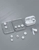 Амбушюри для навушників Airpods Pro та Pro 2 змінні силіконові 6 пар New Bee NB-A6W - зображення 6