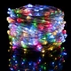 Светодиодная гирлянда нить Роса 50м, от USB, 500 LED, 8 режимов, IP44, Мультиколор - изображение 3