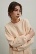 Жіночий бежевий світшот Зірочка M | 44-46 UKRS-8883 UkrGlamour - изображение 5
