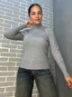 Свитер женский водолазка гольф базовый A-N 5688 42-46 серый - изображение 2