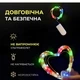 Светодиодная гирлянда Роса 5 метров на батарейках нить 50 led на зеленом проводе мультиколор 50L5MGML - изображение 4
