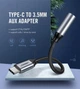 Перехідник Ugreen AV142 USB Type-C to 3.5 мм Female Cable 10 см Gray (30632) - зображення 4