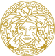 Наклейка на Авто / Мото / Витрину на Стекло Кузов " Версаче логотип - Versace logo - ТИП5 " белый цвет - изображение 4