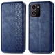 Чехол Deexe Rhombus Wallet для HMD Skyline - Blue - изображение 1