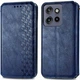 Чохол Deexe Rhombus Wallet для Motorola Edge 50 Neo / Edge 60 Neo - Blue - зображення 1