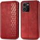 Чехол Deexe Rhombus Wallet для HMD Skyline - Red - изображение 1