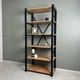 Стелаж для книг MebliRoMax Loft 900 Дуб Тахо/ Чорний (000088446) - зображення 1