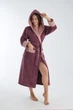 Халат женский nusa хлопок/бамбук модель 4145 с капюшоном lila, xxxl - изображение 1