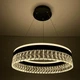 Люстра светодиодная подвесная LUMINARIA CARINA 90W R BLACK/CLEAR 500/1200 APP 220V IP20, LED светильник с пультом ДУ - изображение 6
