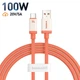 Кабель Type-C на USB Baseus 0℃ Series Fast Charging Data Cable (2m, 100W, 6A, 480 Mbps). Canyon Coral - зображення 1
