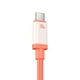 Кабель Type-C на USB Baseus 0℃ Series Fast Charging Data Cable (2m, 100W, 6A, 480 Mbps). Canyon Coral - зображення 4