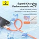 Кабель Type-C на USB Baseus 0℃ Series Fast Charging Data Cable (2m, 100W, 6A, 480 Mbps). Canyon Coral - зображення 9