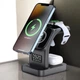 Беспроводная универсальная зарядная станция 5 в 1 Earldom ET-WC37 15W для iPhone AirPods Apple Watch и подсветкой MagSafe Black - изображение 1