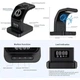 Беспроводная универсальная зарядная станция 5 в 1 Earldom ET-WC37 15W для iPhone AirPods Apple Watch и подсветкой MagSafe Black - изображение 4