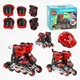 Ролики 11577-XS размер 26-28 стелька 15-17см, цвет Красный, колеса PVC, d = 6 см, шлем, защита, в коробке (6900066381683) - изображение 2