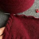 Пряжа полушерстяная Fog Miroglio бордовый 100 грамм - изображение 5
