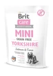 Корм Brit Care Mini Grain Free Yorkshire сухой беззерновой на основе мяса лосося и тунца для собак породы йоркширский терьер 0.4 кг - изображение 1