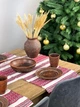Лляна доріжка з українським орнаментом Стожари - 140х30 см Червоний - зображення 2