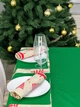 Комплект Новогодний водоотталкивающий однотон Ранер 170х40 см + Салфетки 30х40 12 шт Зеленый - изображение 6