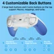 Бездротовий ігровий геймпад BIGBIG WON Rainbow 2 Se джойстик Bluetooth контролер PC Switch IOS Android Білий з синім - зображення 6
