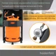 Підлоговий газовий обігрівач Heidenfeld Inferno GH100 - зображення 6