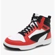 Подростковые демисезонные ботинки для мальчика Puma Rebound V6 Mid Jr 39383103 36 (3.5) Красный/Белый (4099683229286) - изображение 2