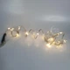Новорічна світлодіодна гірлянда Кінський хвіст 160 LED, святкова гірлянда роса 10 ниток по 1,6 м, гірлянда на ялинку тепле статичне свічення, GKHV-160 - зображення 3