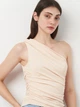 Футболка женская Zara 3067/107 XL Бежевая (03067010727058) - изображение 4