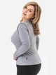Лонгслив длинный женский Garne Roze 3042552 2XL Серый (GR2000003059560) - изображение 2