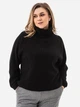 Свитер вязаный женский Garne Jeremiah 3042454 4XL-5XL Черный (GR2000003044795) - изображение 1