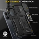 Ударопрочный чехол Camshield Army Ring для Xiaomi Redmi 13C / Poco C65 Черный / Black Без бренда - изображение 6