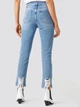 Джинсы Slim Fit женские NA-KD 1100-000288-0116 34 Синие (7325940558132) - изображение 4
