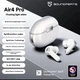 Навушники SoundPeats Air4 Pro white бездротові Bluetooth TWS вакуумні білі AptX Lossless ANC - зображення 2