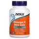 Омега-3 NOW Foods (Omega-3 Mini Gels, 180 EPA/120 DHA) 180 шт - изображение 1