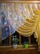 Фіранка кухонна коротка готова Камелія пісочний права 280*170 см - зображення 4