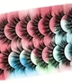 Накладные объемные 3D ресницы из искусственной норки 10 пар в упаковке, Черный - изображение 4