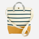 Torebka shopper damska materiłowa Art Of Polo Casual Stripes Bag tr24176-1 Biały/Musztardowy (5905602912193) - obraz 1