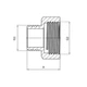 Перехідник ASG 1/2" x 3/8" ВЗ латунний з покриттям - изображение 2