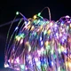 Гирлянда Роса 20м проволка на батарейках USB 200 LED разноцветная - изображение 4