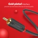 Аудіо кабель RCA на тюльпан RCA подвійний UGREEN 2RCA Male to 2RCA Male Cable (5м). Black - зображення 7
