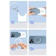 Магнитное кольцо MagSafe для телефона iPhone Baseus Halo Series Magnetic Ring (2 шт). Silver - изображение 9