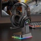 Геймерские игровые Bluetooth наушники Onikuma B100 с выдвижным микрофоном и LED подсветкой Black - изображение 13
