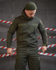 Тактичний демісезонний костюм 3 в 1 SoftShell куртка+ветровка+штани XL олива (90119) - зображення 6