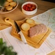 Разделочная доска деревянная кухонная 40×25 см прямоугольная досточка для сервировки и подачи нарезки Ясень - изображение 2
